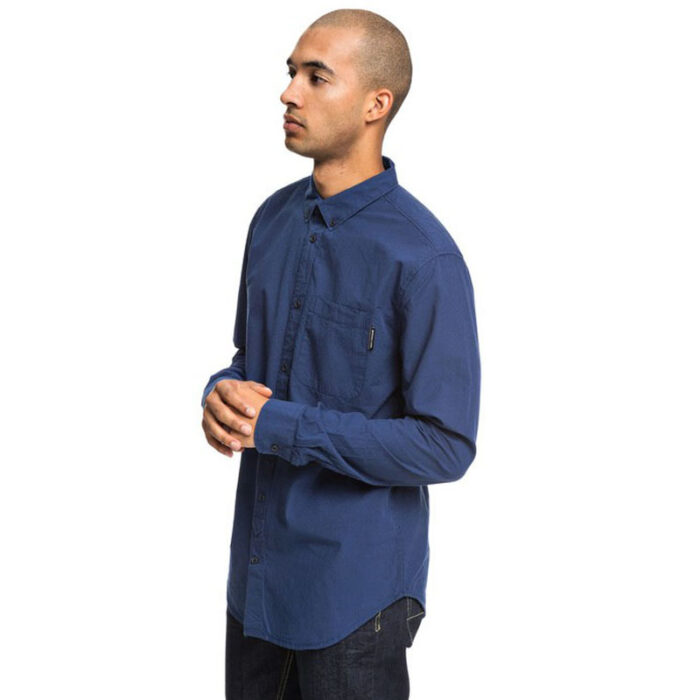 DC SMALL MARK LONG SLEEVE SHIRT NAUTICAL BLUE - Image 7