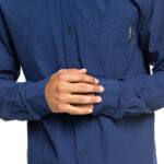 DC SMALL MARK LONG SLEEVE SHIRT NAUTICAL BLUE - Image 6