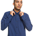 DC SMALL MARK LONG SLEEVE SHIRT NAUTICAL BLUE - Image 5