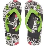 DC SPRAY GRAFFIK KIDS SANDALS BLACK LIME - Image 2