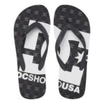 DC SPRAY GRAFFIK SANDALS BLACK GUNMETAL WHITE - Image 3