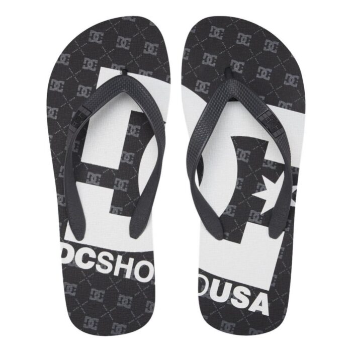 DC SPRAY GRAFFIK SANDALS BLACK GUNMETAL WHITE - Image 3