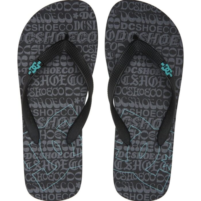 DC SPRAY SANDALS BLACK AQUA - Image 3
