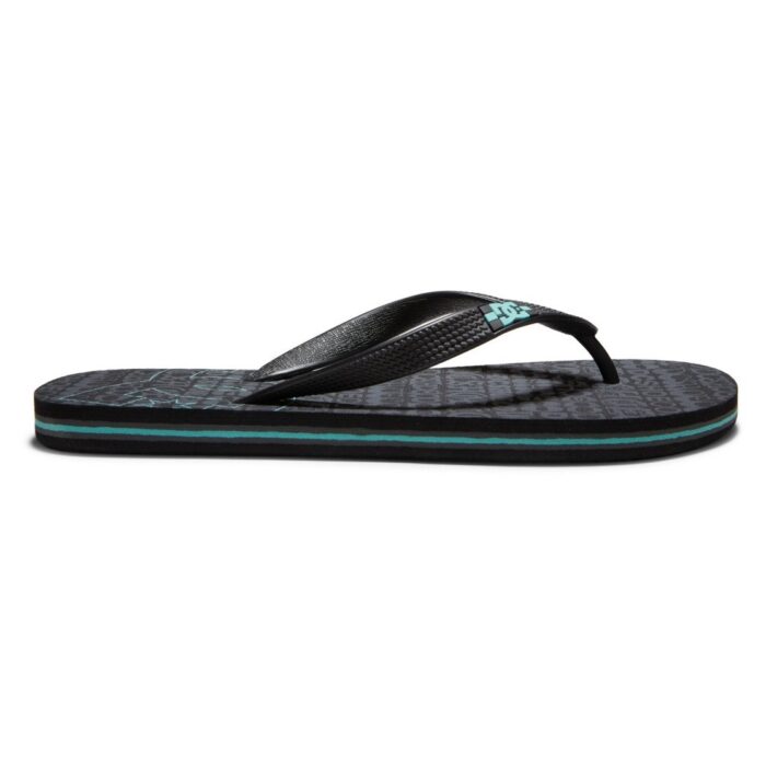 DC SPRAY SANDALS BLACK AQUA - Image 2