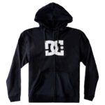 DC STAR BOYS ZIP HOODIE BLACK