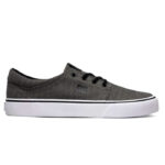 DC TRASE TX SE SHOES BLACK HERRINGBONE