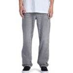 DC WORKER STRAIGHT DENIM GREY WASH