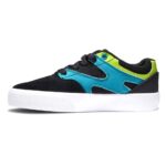 DC YOUTH KALIS VULC SHOES BLACK GREEN ORANGE - Image 3