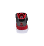 DC YOUTH PURE HIGH TOP EV SHOES WHITE GREY RED - Image 5