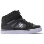 DC YOUTH PURE HIGH TOP SHOES ANTHRACITE BLACK