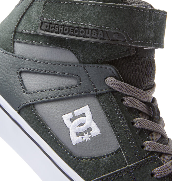 DC YOUTH PURE HIGH TOP SHOES ANTHRACITE BLACK - Image 6