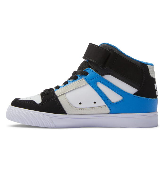DC YOUTH PURE HIGH TOP SHOES BLACK BLUE BLACK - Image 2