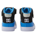 DC YOUTH PURE HIGH TOP SHOES BLACK BLUE BLACK - Image 5