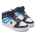 DC YOUTH PURE HIGH TOP SHOES BLACK BLUE BLACK - Image 8