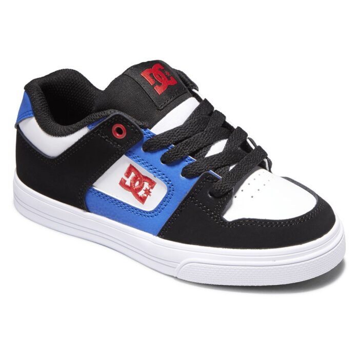 DC YOUTH PURE SHOES BLACK ROYAL ATHLETIC RED - Image 2