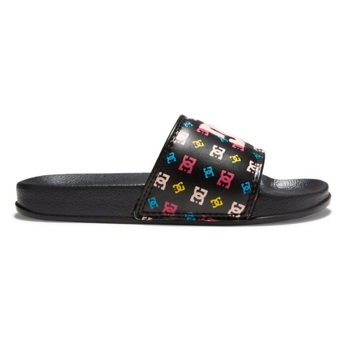 DC YOUTH SLIDES BLACK PINK CRAZY PINK - Image 2