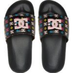 DC YOUTH SLIDES BLACK PINK CRAZY PINK - Image 3
