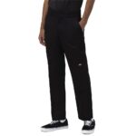 DICKIES SLIM STRAIGHT DOUBLE KNEE WORK PANT BLACK