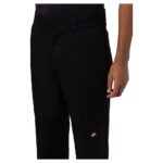 DICKIES SLIM STRAIGHT DOUBLE KNEE WORK PANT BLACK - Image 4