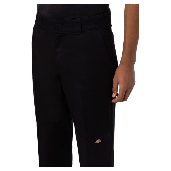 DICKIES SLIM STRAIGHT DOUBLE KNEE WORK PANT BLACK - Image 4