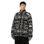 DICKIES HAYS QUARTER ZIP FLEECE NORDIC AOP DARK