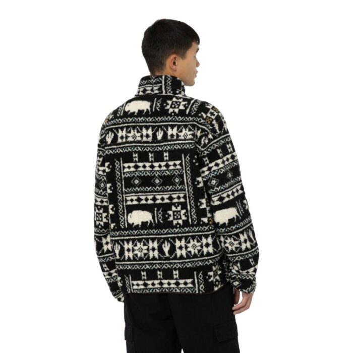 DICKIES HAYS QUARTER ZIP FLEECE NORDIC AOP DARK - Image 2