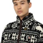 DICKIES HAYS QUARTER ZIP FLEECE NORDIC AOP DARK - Image 3