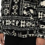 DICKIES HAYS QUARTER ZIP FLEECE NORDIC AOP DARK - Image 4