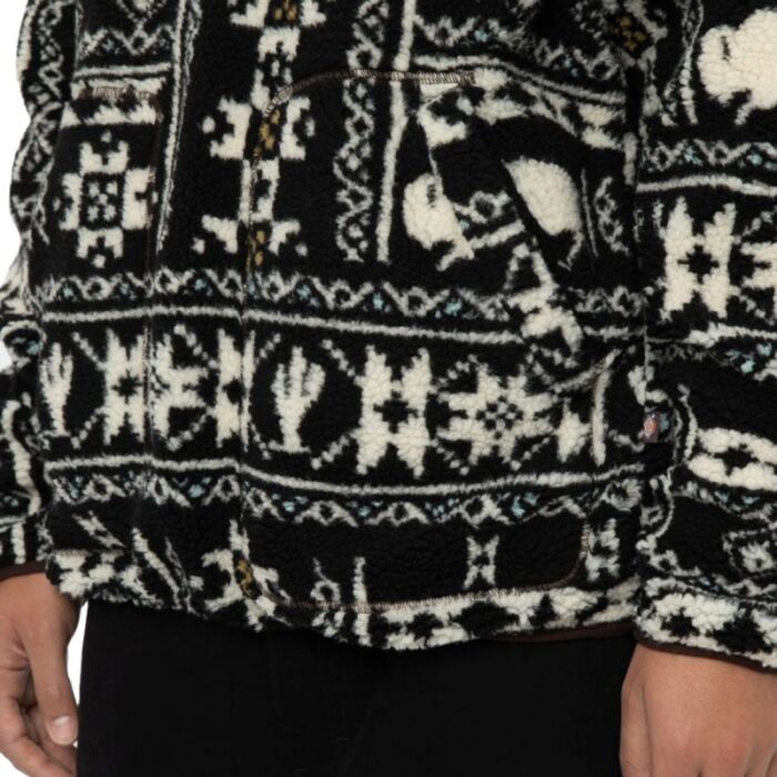 DICKIES HAYS QUARTER ZIP FLEECE NORDIC AOP DARK - Image 4