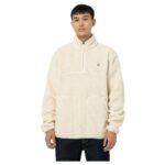 DICKIES MOUNT HOPE QUARTER ZIP FLEECE WHITECAP GREY