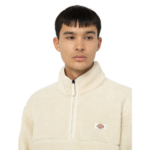 DICKIES MOUNT HOPE QUARTER ZIP FLEECE WHITECAP GREY - Image 5