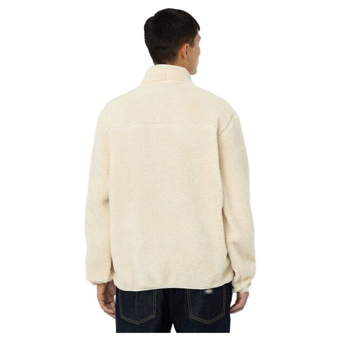 DICKIES MOUNT HOPE QUARTER ZIP FLEECE WHITECAP GREY - Image 2