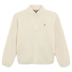 DICKIES MOUNT HOPE QUARTER ZIP FLEECE WHITECAP GREY - Image 3