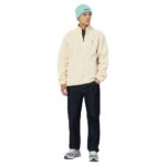 DICKIES MOUNT HOPE QUARTER ZIP FLEECE WHITECAP GREY - Image 7