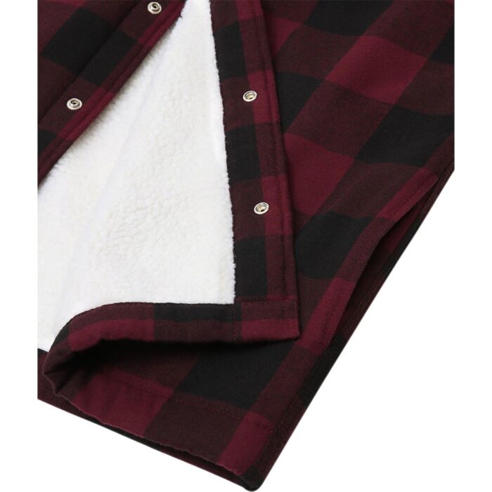 DICKIES SHERPA LINED SACRAMENTO SHIRT MAROON - Image 6