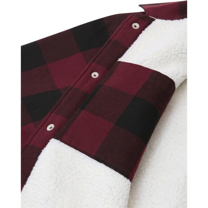 DICKIES SHERPA LINED SACRAMENTO SHIRT MAROON - Image 7