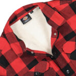 DICKIES SHERPA LINED SACRAMENTO SHIRT RED - Image 3