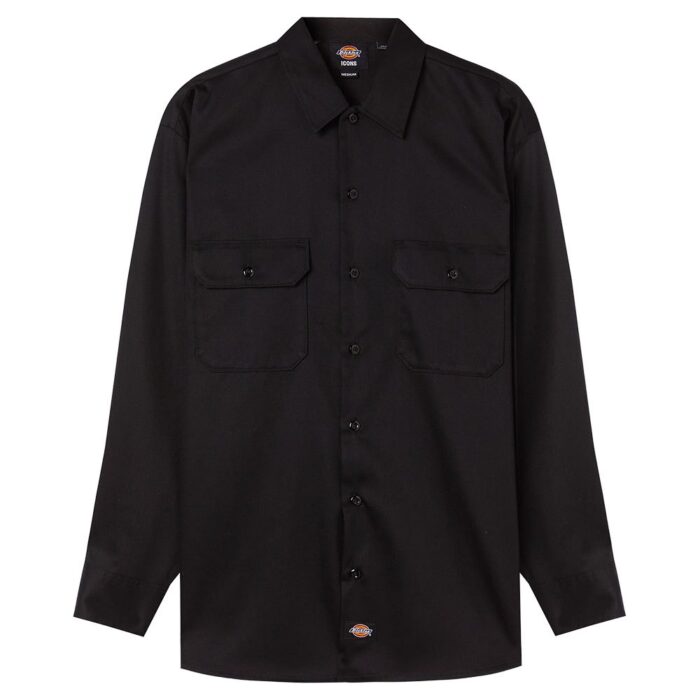 DICKIES WORK SHIRT LS REC BLACK - Image 3