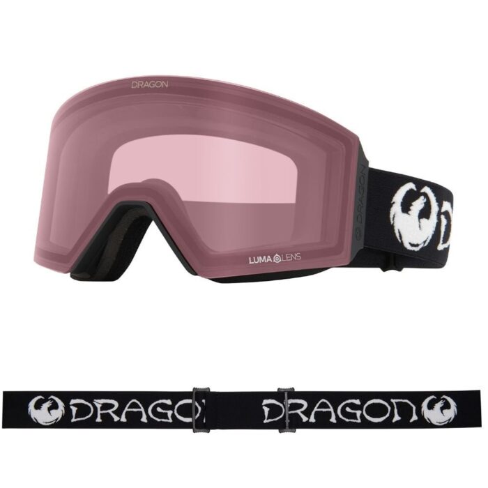 DRAGON RVX MAG OTG SNOW GOGGLES CLASSIC BLACK LUMALENS DARK SMOKE BONUS LUMALENS LIGHT ROSE LENS - Image 4