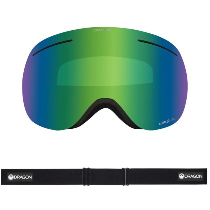 DRAGON X1 SNOW GOGGLES ICON GREEN LUMALENS GREEN IONIZED LENS - Image 2