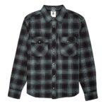 ELEMENT TACOMA CLASSIC SHIRT GRADIENT PLAID AGAVE GREEN