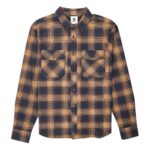 ELEMENT TACOMA CLASSIC SHIRT GRADIENT PLAID DULL GOLD