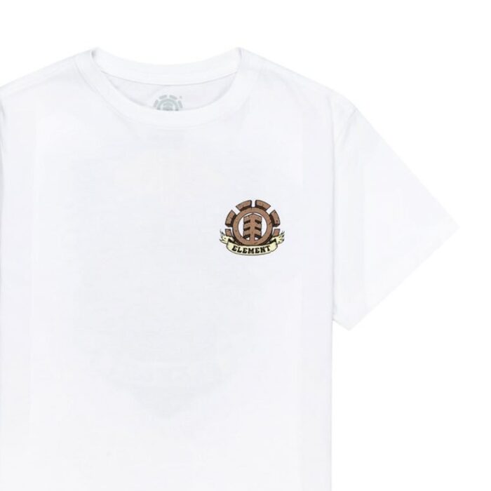ELEMENT YOUTH ICON JUNGLE T-SHIRT OPTIC WHITE - Image 3