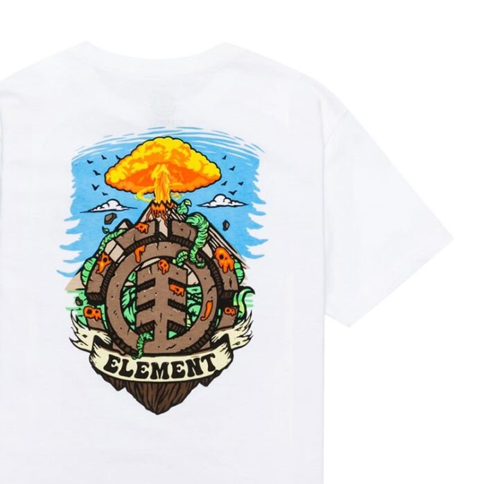ELEMENT YOUTH ICON JUNGLE T-SHIRT OPTIC WHITE - Image 4