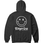 EMERICA HAPPY FACE HOODIE BLACK - Image 2