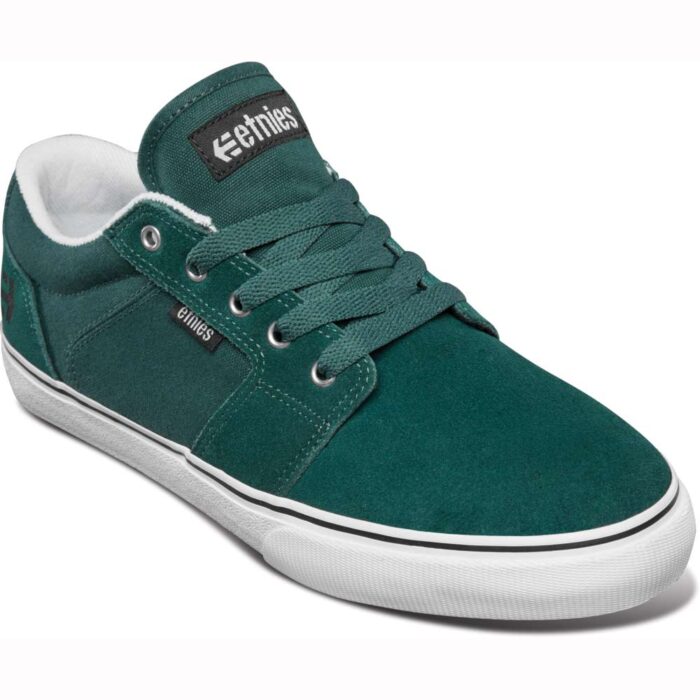ETNIES BARGE LS SHOES GREEN WHITE BLACK - Image 2