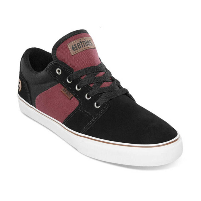 ETNIES BARGE LS SHOES BLACK RED BEIGE - Image 2