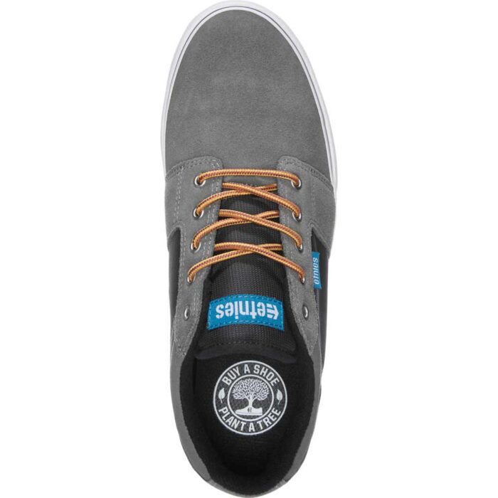 ETNIES BARGE LS SHOES GREY BLACK YELLOW - Image 2