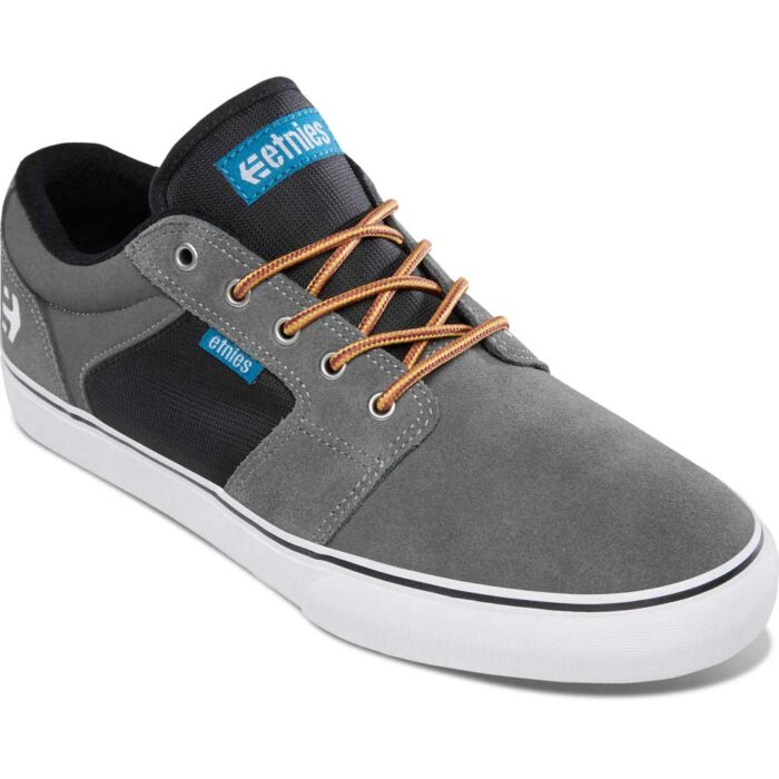 ETNIES BARGE LS SHOES GREY BLACK YELLOW - Image 3