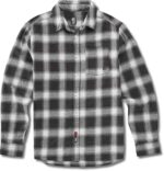 ETNIES DOOMED FLANNEL SHIRT BLACK WHITE